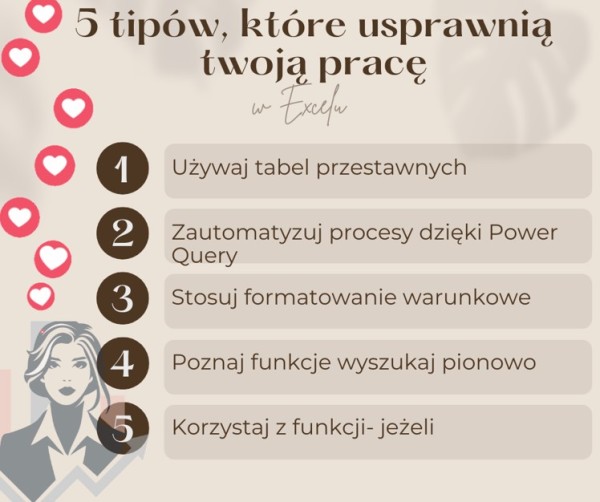 5 prostych tipów, które usprawnią Twoją pracę w Excelu!